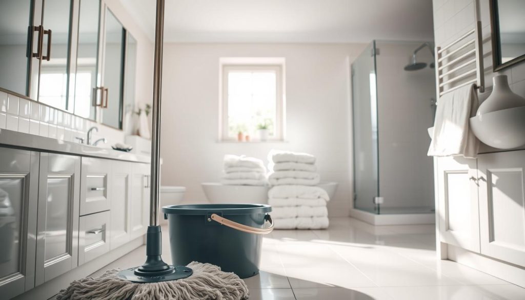 nettoyage de salle de bain